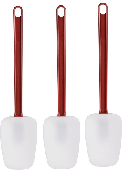 3'lü Paket Spatula Silikon Isıya Dayanıklı, Spatula Silikon, Kauçuk Kazıyıcı Spatula 10 Inç, Mutfak Kullanımı B (Yurt Dışından)