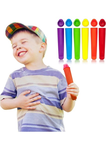 30 Parça Yaz Popsicle Mutfak Dıy Rastgele Renkler Gıda Sınıfı Silikon Dondurulmuş Dondurma (Yurt Dışından)