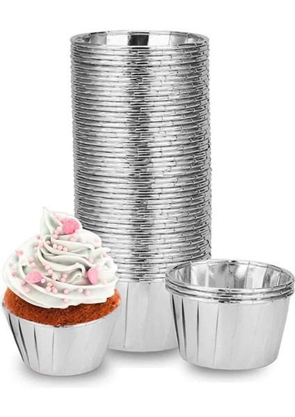 Folyo Cupcake Bardaklar Cupcake Gömlekleri Cupcake Ramekin Tutucu Cupcake Sarmalayıcılar Pişirme Için Puding Bardaklar Folyo Pişirme Bardaklar C (Yurt Dışından)