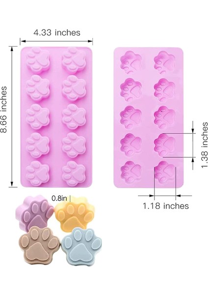 Silikon ve Kemik, Çikolata, Şeker, Jöle, Buz Küpü Için Yapışmaz Gıda Sınıfı Silikon (4pcs) (Yurt Dışından) fiyatları