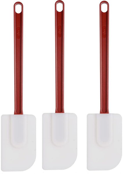 3'lü Paket Spatula Silikon Isıya Dayanıklı, Spatula Silikon, Kauçuk Kazıyıcı Spatula 10 Inç, Mutfak Kullanımı A (Yurt Dışından)