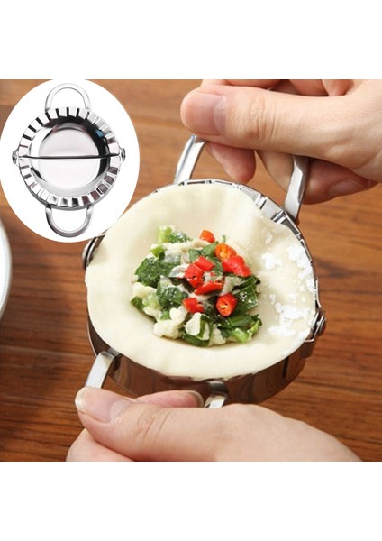 4 Adet Köfte Yapımcısı, 2 Boyutlu Dumpling Skin Maker ve 2 Boyutlu Börek, Hamur Pres Kesici Börek Yapımcısı (Yurt Dışından)