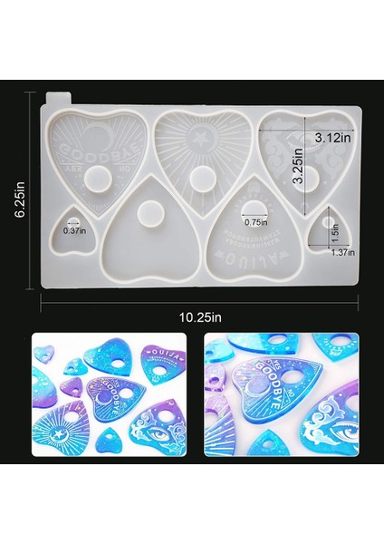 Kolye Anahtarlık Küpe Için Yapay Tahta Silikon Kalıp, Reçine El Sanatları Için Reçine Kalıp 1 Adet (Yurt Dışından) modelleri