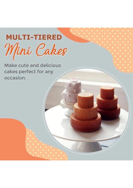 Mini 3 Katmanlı Kek Kalıp Tava, Kek Tava Puding, Kalıp Muffin Teneke Dekorasyon Muffin Tepsi Kalıp Araçları (Yurt Dışından)