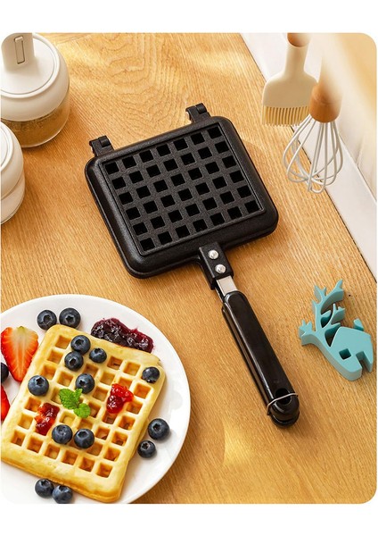 Waffle Demir Plakalar, Kolay Temizlenmesi Için Geleneksel Derin Dolgulu Yapışmaz Alüminyum Alaşımı (Yurt Dışından)