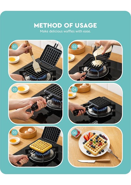 Waffle Demir Plakalar, Kolay Temizlenmesi Için Geleneksel Derin Dolgulu Yapışmaz Alüminyum Alaşımı (Yurt Dışından) fırsatları