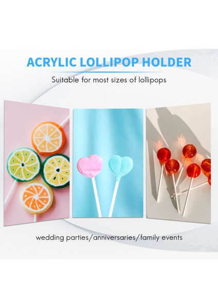 Akrilik Lolipop Tutucu, Şeffaf Ekran Kek Lolipop Tutucu, Kuru Soğutma Dekorasyon Kek Topu Tutucu (Yurt Dışından) modelleri