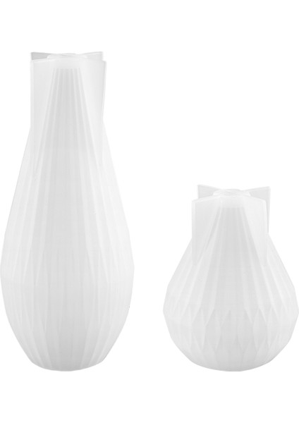 Silikon Mum Yapımı Dıy El Sanatları 3D Geometrik Armut Şişe Şekli Aromaterapi Için Çizgili Sabun Kek Kalıbı (Yurt Dışından)
