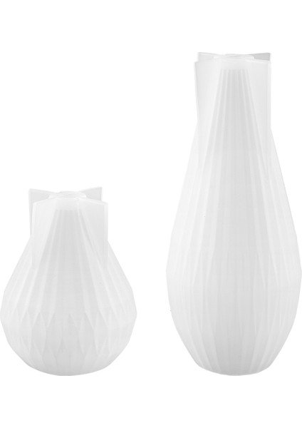 Silikon Mum Yapımı Dıy El Sanatları 3D Geometrik Armut Şişe Şekli Aromaterapi Için Çizgili Sabun Kek Kalıbı (Yurt Dışından)