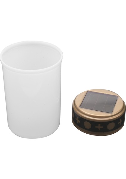 Mezarlık Mezar Güneş Işıkları Için Beyaz Mezar Mum Aydınlatma LED Mezar Işık 4 Adet (Yurt Dışından)