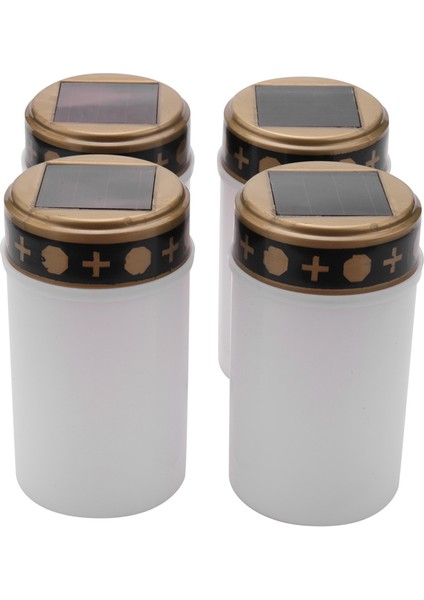 Mezarlık Mezar Güneş Işıkları Için Beyaz Mezar Mum Aydınlatma LED Mezar Işık 4 Adet (Yurt Dışından) fiyatları