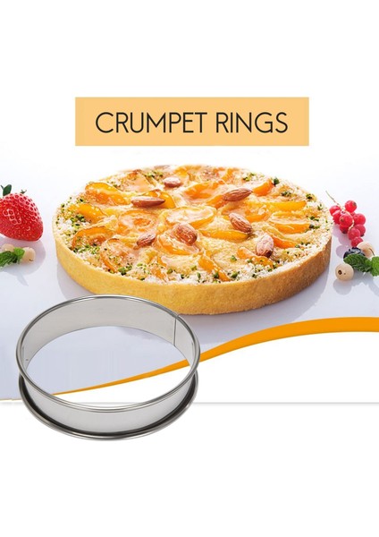 4 Inç Muffin Halkaları Crumpet Yüzükler, 10 Paslanmaz Çelik Muffin Yüzük Seti Çift Haddelenmiş Tart Yüzükler Yuvarlak Tart Yüzük (Yurt Dışından) modelleri