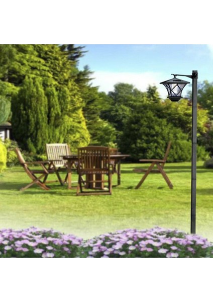 1.5m LED Güneş Enerjili Geleneksel Bahçe Lambası Direği Elektrik Direği Fener Işığı Dekoru (Yurt Dışından) indirimleri