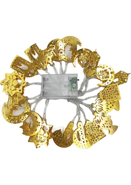 Ramazan Mübarek Peri Dize Işıklar 10 Feet 20 Altın Eid Ramazan Süslemeleri Islam Eid Festivali Peri Işıkları (Yurt Dışından)