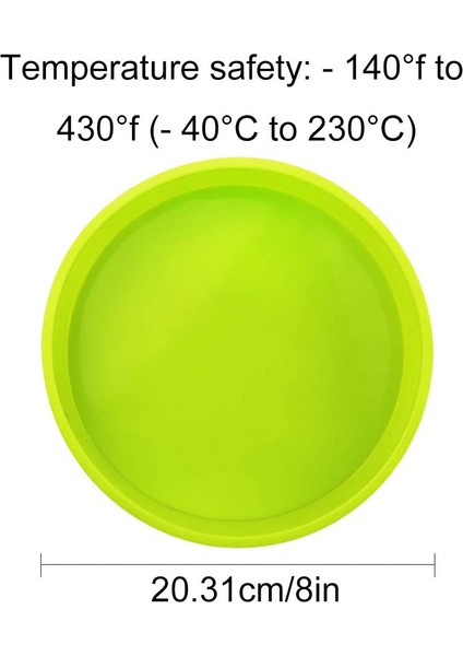 2 Adet Silikon Kek, 8 Inç Yuvarlak Kek Tenekeleri, Yapışmaz Pişirme, Çikolata / Ekmek Için Bakeware (Yurt Dışından)