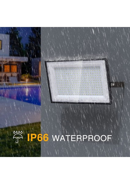 1 Paket LED Taşkın Işık Dış Mekan IP66 Su Geçirmez Dış Mekan Taşkın Işık 175-260V 300W Için Uygundur (Yurt Dışından) indirimleri