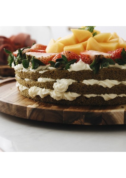 Batı Döndür Kek Tepsisi Şeffaf Cam Kapak Bambu Ahşap Tepsi Ev Kek Tava Meyve Tatlı Tepsisi Depolama Tepsisi Kapaklı (Yurt Dışından)