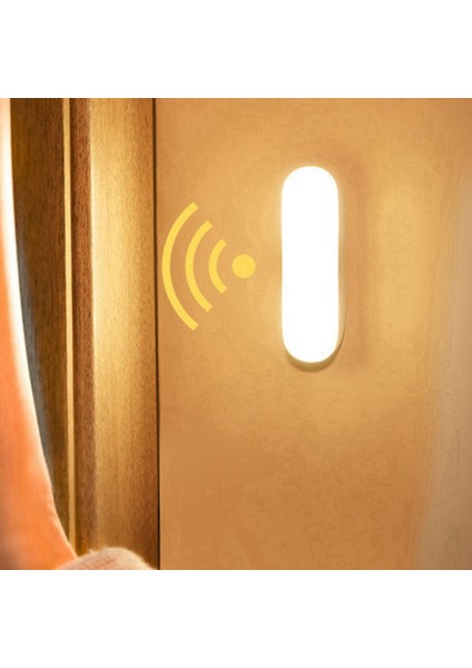 5 Paket Gece Lambası, Hareket Sensörü Dolap Lambası, Dolap Için Taşınabilir Akülü Manyetik Enerjili Aydınlatma, Yatak Odası (Yurt Dışından)