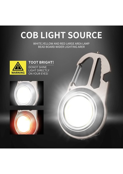 4 Adet LED Mini Cob Fenerleri 7 Işık Modu Işık Anahtarlık El Feneri 500 Lümen Parlak Cep El Feneri Şarj Edilebilir (Yurt Dışından) modelleri