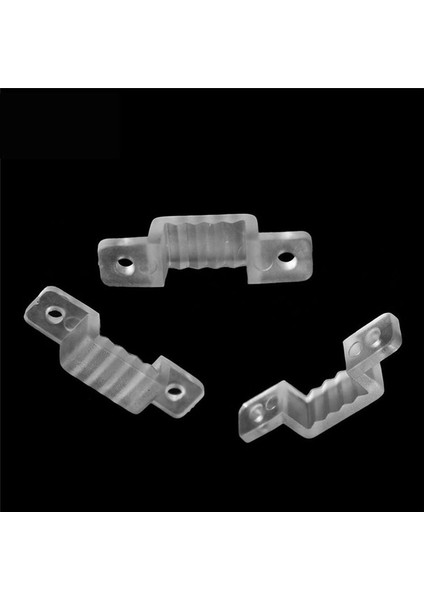 LED Işık Şeridi Montaj Klipsi 5730 / 2835 / 5050 Montaj Tutucu Yarı Saydam Çıtçıt (Genişlik 14MM, 100 Adet / Paket) (Yurt Dışından) fırsatları