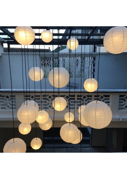 Parti Düğün Için 1 x Çin Japon Kağıt Fener Abajur, 50CM(20") Kremsi-Beyaz (Yurt Dışından) fiyatları