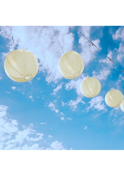 Parti Düğün Için 1 x Çin Japon Kağıt Fener Abajur, 50CM(20") Kremsi-Beyaz (Yurt Dışından) modelleri