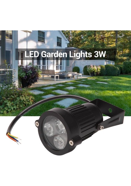 4 Adet LED Bahçe Işıkları 3 W 220 V Spike ile Açık Spot IP65 Su Geçirmez Bahçe Peyzaj Dekoratif Lamba Yeşil (Yurt Dışından)