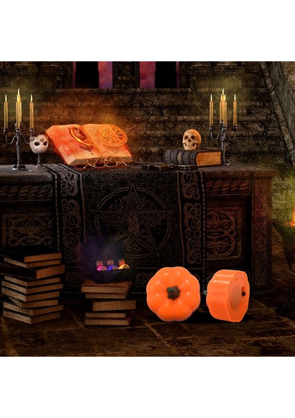 12 Takım Cadılar Bayramı Dekorasyon Parti Atmosferi Düzeni LED Elektronik Mum Işığı Simülasyon Aydınlık Kabak Fener, A (Yurt Dışından) fırsatları