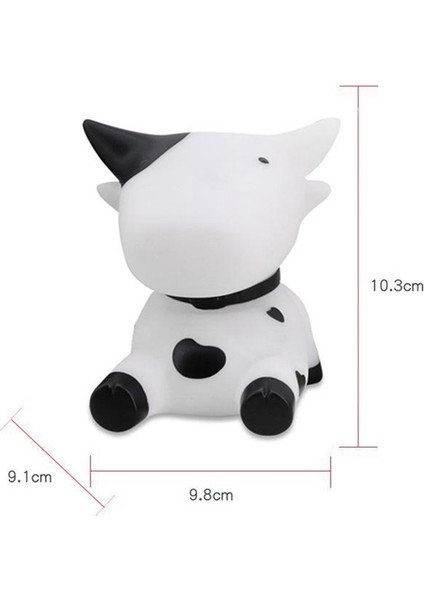 Küçük ve Taşınabilir Sevimli Gece Lambası Karikatür Pembe Inek Görüntü Yatak Odası Yurdu Göz Koruması Gece Lambası Aydınlatmalı (Yurt Dışından) fiyatları