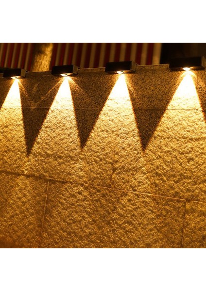 2 Adet Güneş Duvar Işık Güneş Işığı Bahçe Çit Lambası LED Su Geçirmez Güneş Merdiven ve Aşağı Avlu Sokak Duvar Lambası (Yurt Dışından)