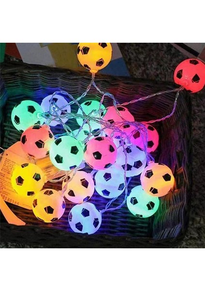 Futbol Topları Dize Işıkları 10 LED Futbol Çelenk Işıkları Yatak Odası Ev Düğün Parti Noel Dekoratif Işıklar Sıcak (Yurt Dışından) modelleri