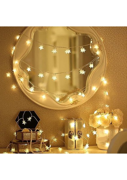 2 Dize Noel Yıldız Işıkları Cadılar Bayramı Dize Işıkları Atmosferik Yıldız Dize Işıkları Tatil Pencere Dekorasyonu (Yurt Dışından) fırsatları