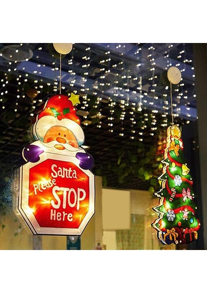 Noel Dekoratif Işıklar Noel Modelleme Işıkları Atmosfer Işıkları Pencere Işıkları Dize Küçük Fenerler (B) (Yurt Dışından) fırsatları