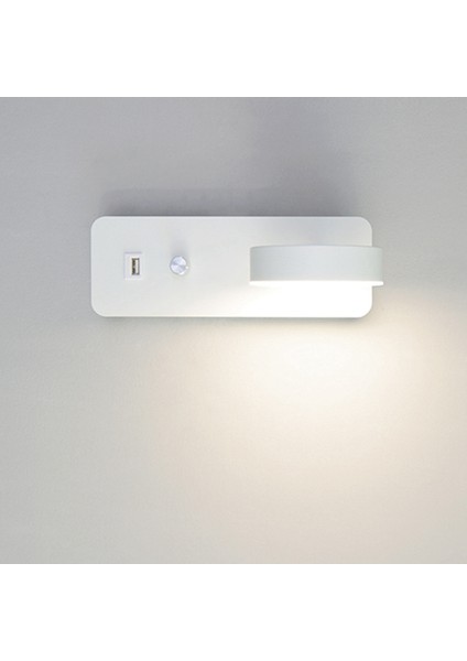 Kapalı LED Duvar Lambaları 9W Karartma Duvar Lambası USB Şarjlı Yatak Odası Oturma Odası Iskandinav Modern Başucu Duvar Aydınlatma-Siyah (Yurt Dışından) indirimleri