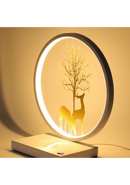 LED Masa Lambası Cep Telefonu Aydınlatma Için Kablosuz Şarj Masa Lambası Ayarlanabilir Karartma Masaüstü Komidin Dekorasyon-A (Yurt Dışından) fiyatları