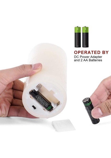 Elektronik Optik Fiber Mum 6 Parçalı Set Simülasyon Alev Parafin LED Mum Lamba Seti (Yurt Dışından)