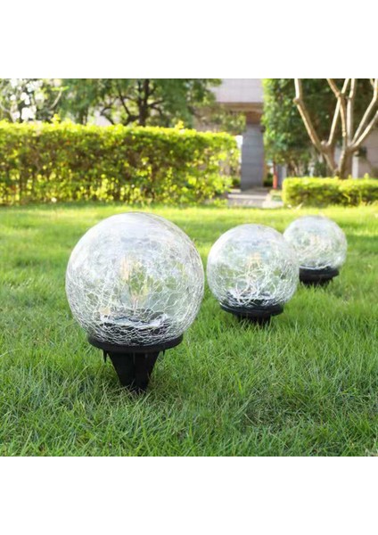 2 Adet 10 cm ve 12 cm Güneş Çatlak Zemin Topu Açık Su Geçirmez Balkon Bahçe Mahkemesi Manzara Açık/bahçe Dekoratif Işık (Yurt Dışından) fırsatları