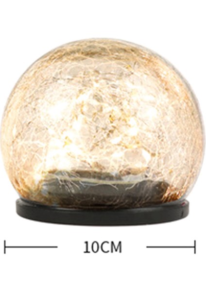 2 Adet 10 cm ve 12 cm Güneş Çatlak Zemin Topu Açık Su Geçirmez Balkon Bahçe Mahkemesi Manzara Açık/bahçe Dekoratif Işık (Yurt Dışından) indirimleri