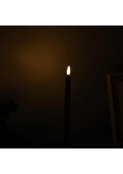 6'lı Uzaktan Cadılar Bayramı Konik Mum Paketi, Siyah Renkli Alevsiz Sütun Mumlar, Içeren Mumlar (Yurt Dışından) indirimleri