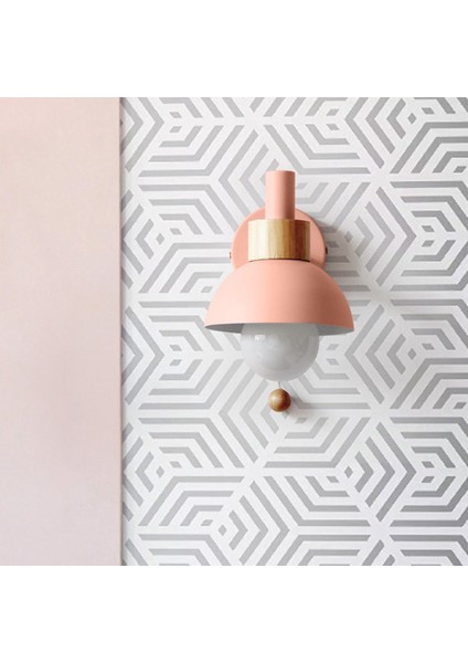 LED Duvar Lambası Anahtarı ile Ahşap Aplik Işıkları Kapalı Aydınlatma Ev Dekor Başucu Yatak Odası Oturma Odası Ampul ile A (Yurt Dışından) modelleri