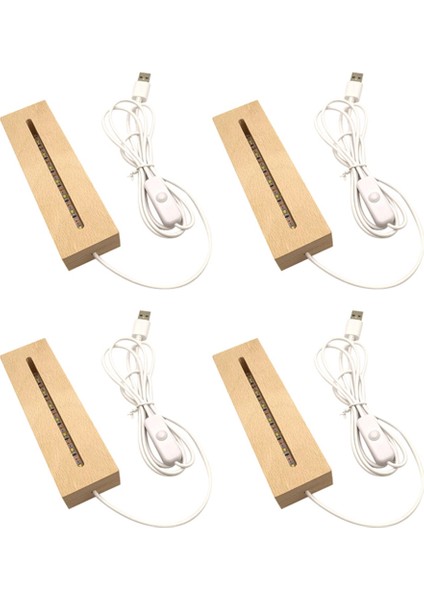 Ahşap Işık Tabanı, Ahşap LED Ekran Tabanı Kaide Işık Lambası Standı Akrilik, Kristal, Gece Lambası, Reçine Sanat (Yurt Dışından)