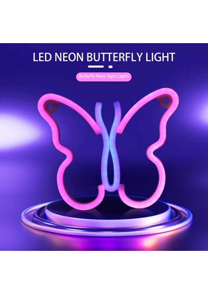 Kelebek Neon Tabelalar Yatak Odası Duvar Dekoru Için Işıklar, USB Veya LED Neon Gece Lambası Duvar Dekorasyonu, Oda Dekoru A (Yurt Dışından) modelleri