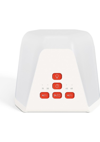 Ses Makinesi ve Çalar Saat Beyaz Gürültü Ses Makinesi Gece Lambası Uyku Enstrümanı Atmosfer Lambası (Yurt Dışından)