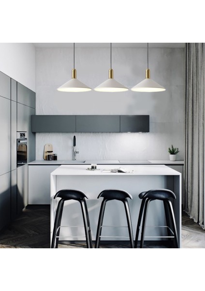 Bar Lambası Mutfak Sarkıt Ev Sarkıt Aydınlatma Yatak Odası Tavan Işıkları-Beyaz (Yurt Dışından) fırsatları