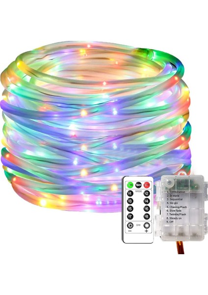 LED Halat Dize Işıklar 33FT 100 8 Modları Bahçe Partisi Dekorasyon Için Çok Renkli Açık Su Geçirmez Peri Işıkları (Yurt Dışından)