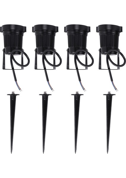 4 Adet Peyzaj Işıkları 5 W LED Bahçe Işıkları 12 V Yol Işıkları Açık Spot Cob Süper Parlak Bahçe Veranda Duvar Yard Için (Yurt Dışından)