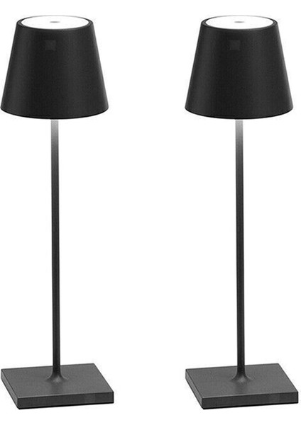 2 Paket Masa Lambası, Taşınabilir LED Masa Lambası, 5000MAH, Restoran/yatak Odası/barlar/açık Hava Partisi/kamp Için (Yurt Dışından)