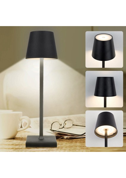 2 Paket Masa Lambası, Taşınabilir LED Masa Lambası, 5000MAH, Restoran/yatak Odası/barlar/açık Hava Partisi/kamp Için (Yurt Dışından)