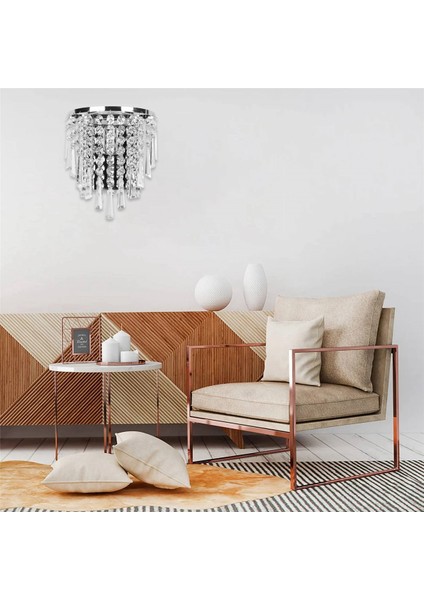 Modern Kristal Duvar Lambası Krom Aplik Duvar Lambası Oturma Odası Banyo Ev Iç Mekan Aydınlatması Dekorasyon (Yurt Dışından) indirimleri