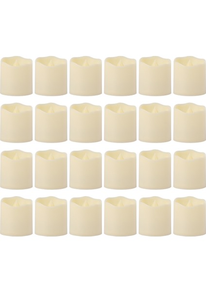 24 Adet Alevsiz LED Mum Dileğiyle Çay Işık Sıcak Beyaz Alevsiz Mum Cadılar Bayramı Noel Dekor Mum Işığı (Yurt Dışından) modelleri